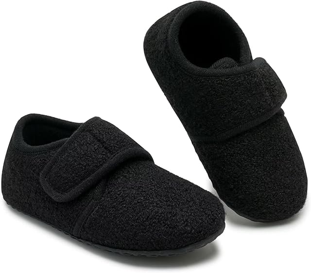 Mabove Girls Boys Slippers Kids Kindergarten Slippers Toddlers Furry House Shoes Children Non-Slip Bedroom Slippers