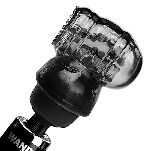 Wand Essentials Black Vibra Cup Male Masturbation Wand Attachment