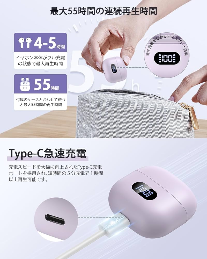 【ちょこ】ページ　　リクエスト商品のため Amazon.co.jp: ワイヤレスイヤホン bluetooth イヤホン 新