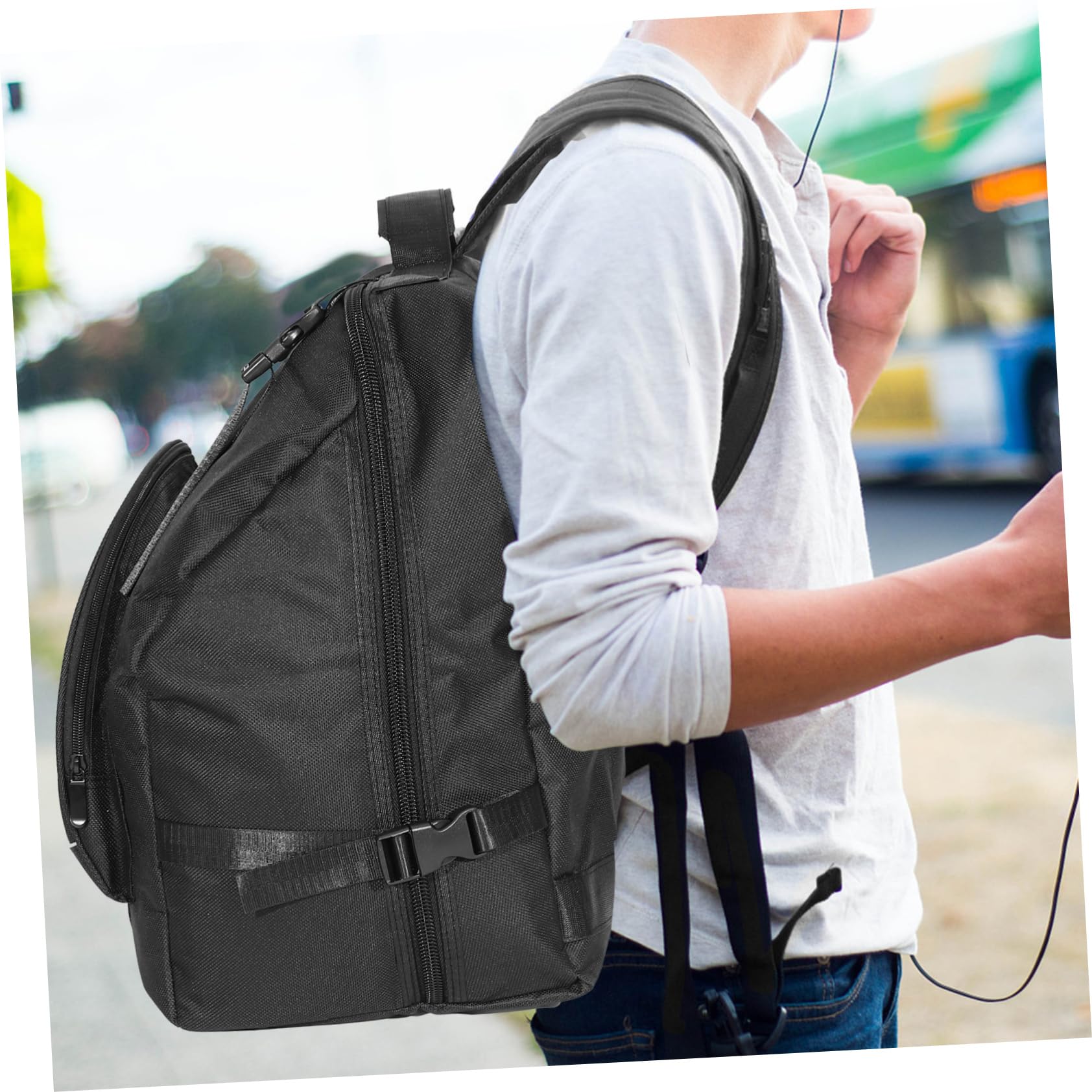 UKCOCO Borsa per Strumento Oxford Nero Spallacci Regolabili e Design Capiente, Resistente Agli Urti per Proteggere lo Strumento Durante Concerti e Studi Musicali