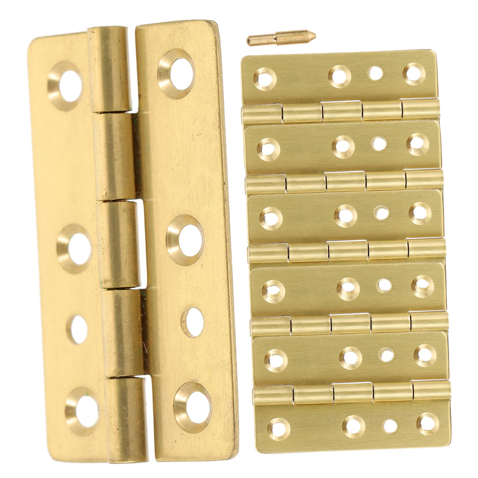 KICHOUSE 6pcs Piano Hinges for Jewelry Box Cabinet Doors Heavy Duty Continuous Hinges (no Screws Included)
