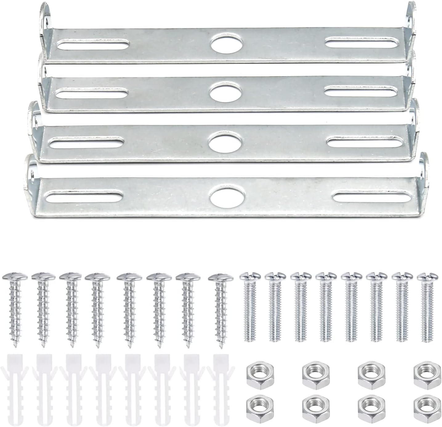 ZOWZEA 4 Packs Universal Light Fixture Mounting Bracket Square Kit,4.7
