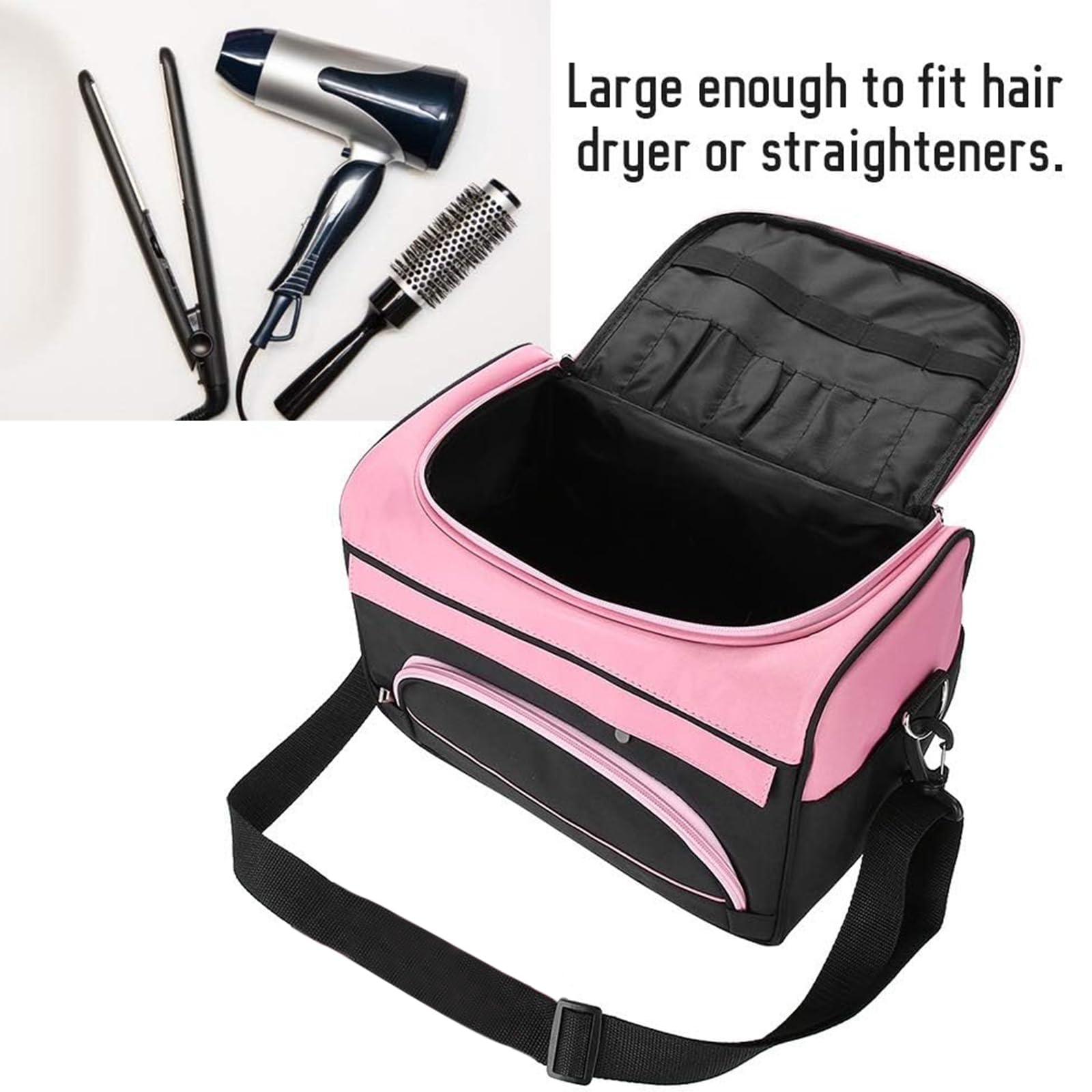 Petyoung Borsa da viaggio di grande capacità professionale per parrucchiere (Color : Rose Pink)