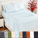 Lane Linen Double Bed Sheets 6pc Set 15" Deep Pocket - Charcoal | Cooling Sheets, 2 Bonus Pillowcases, Double Brushed Microfiber, OEKO-TEX Certified, Wrinkle Free