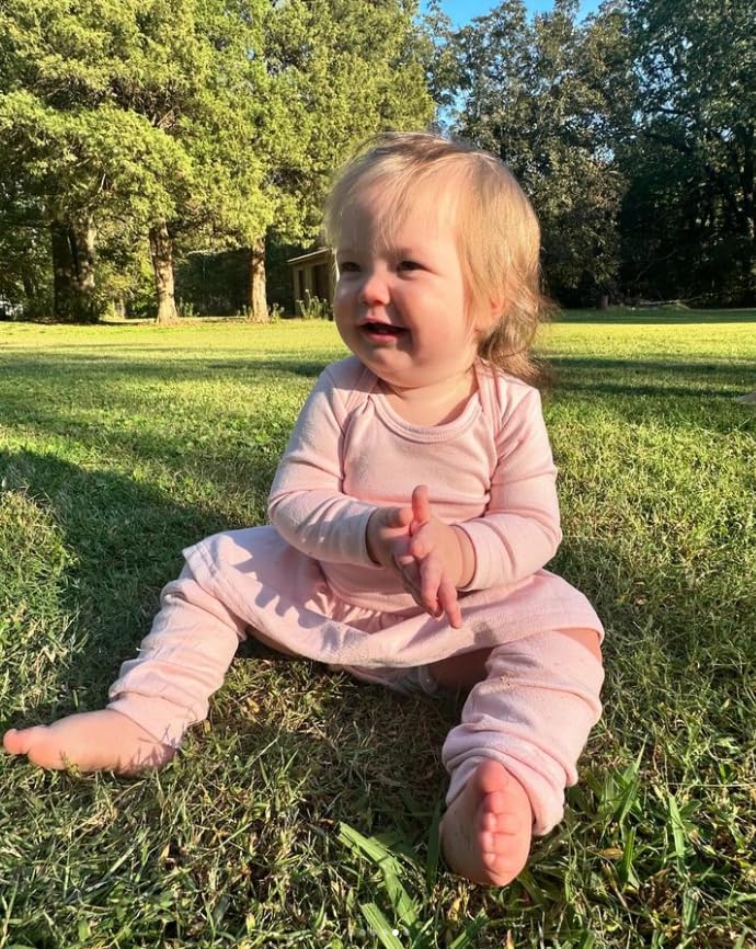 Aalizzwell Newborn Baby Girl Bodysuit Dress for Fall Winter4