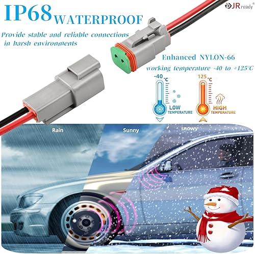 Miniatura 2 de JRready Deutsch Kit de conectores DT - Conectores DT 2 3 4 6 pines, tamaño 16 # contactos sólidos 16-20 AWG, herramienta de crimpado Deutsch,