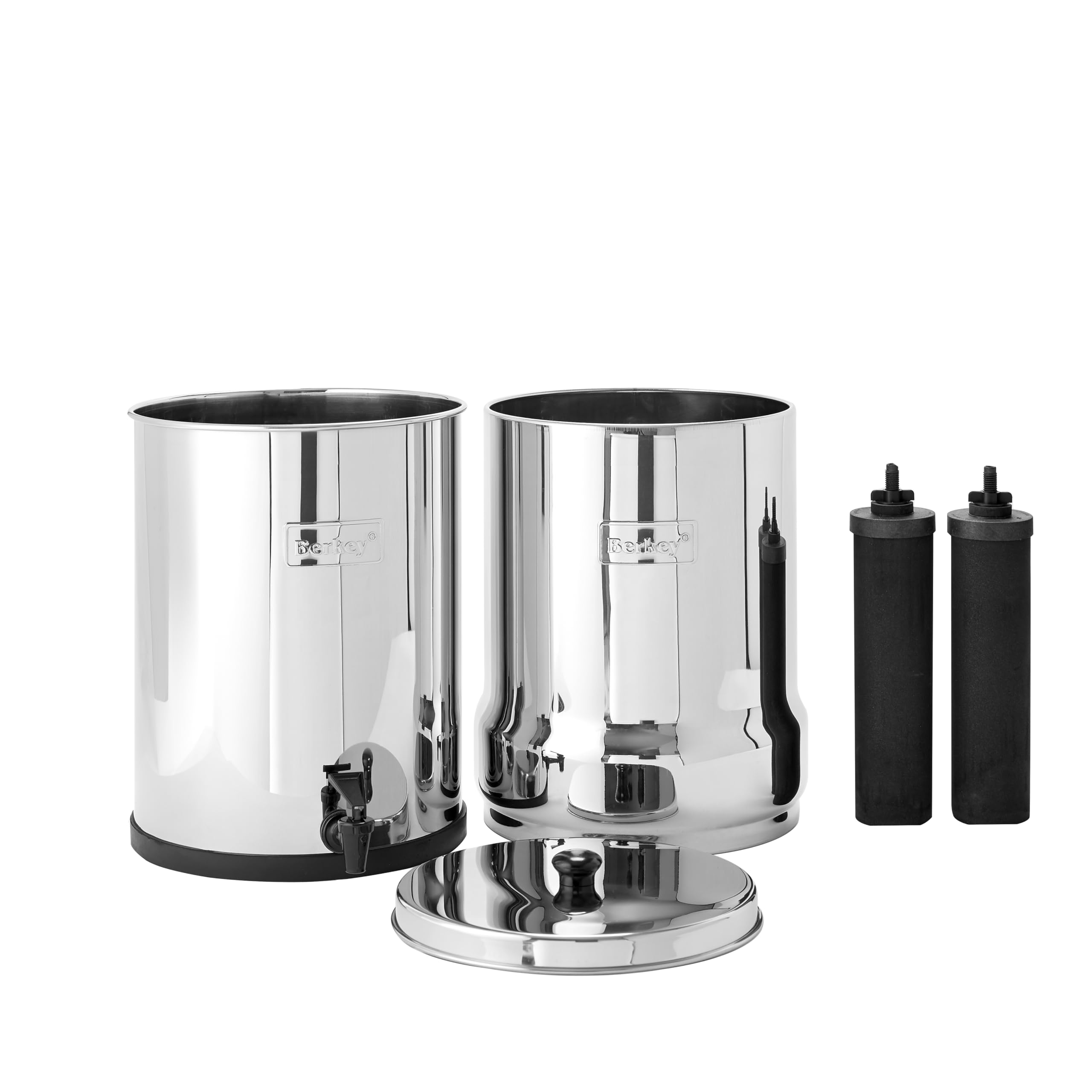 Royal Berkey RB4x2-BB Système de filtration d’eau avec 2 éléments noirs, par Berkey