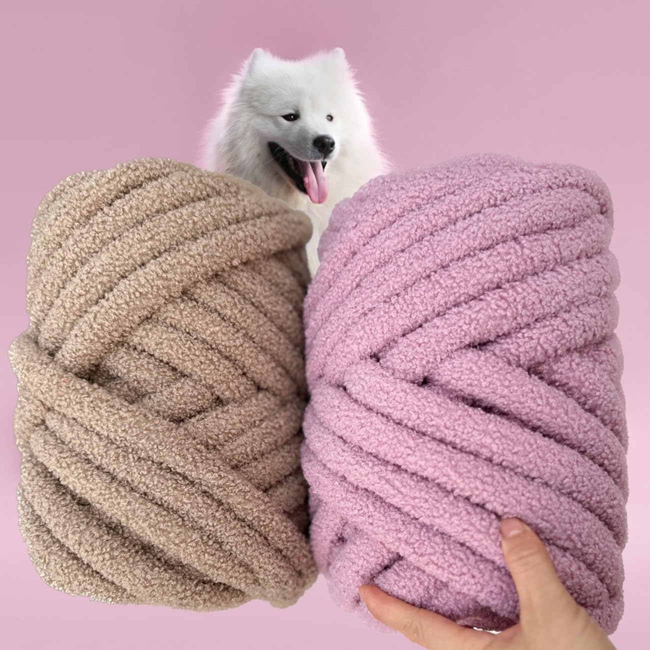 Dicke Wolle Zum Handstricken 500g/1000g Dicke Wolle Zum Handstricken Chunky Yarn Schlauchgarn Häkelwolle Dickes Garn Zum Häkeln Stricken, Für Decken, Tasche, Handstrickgarn (Schwarz,1500g)