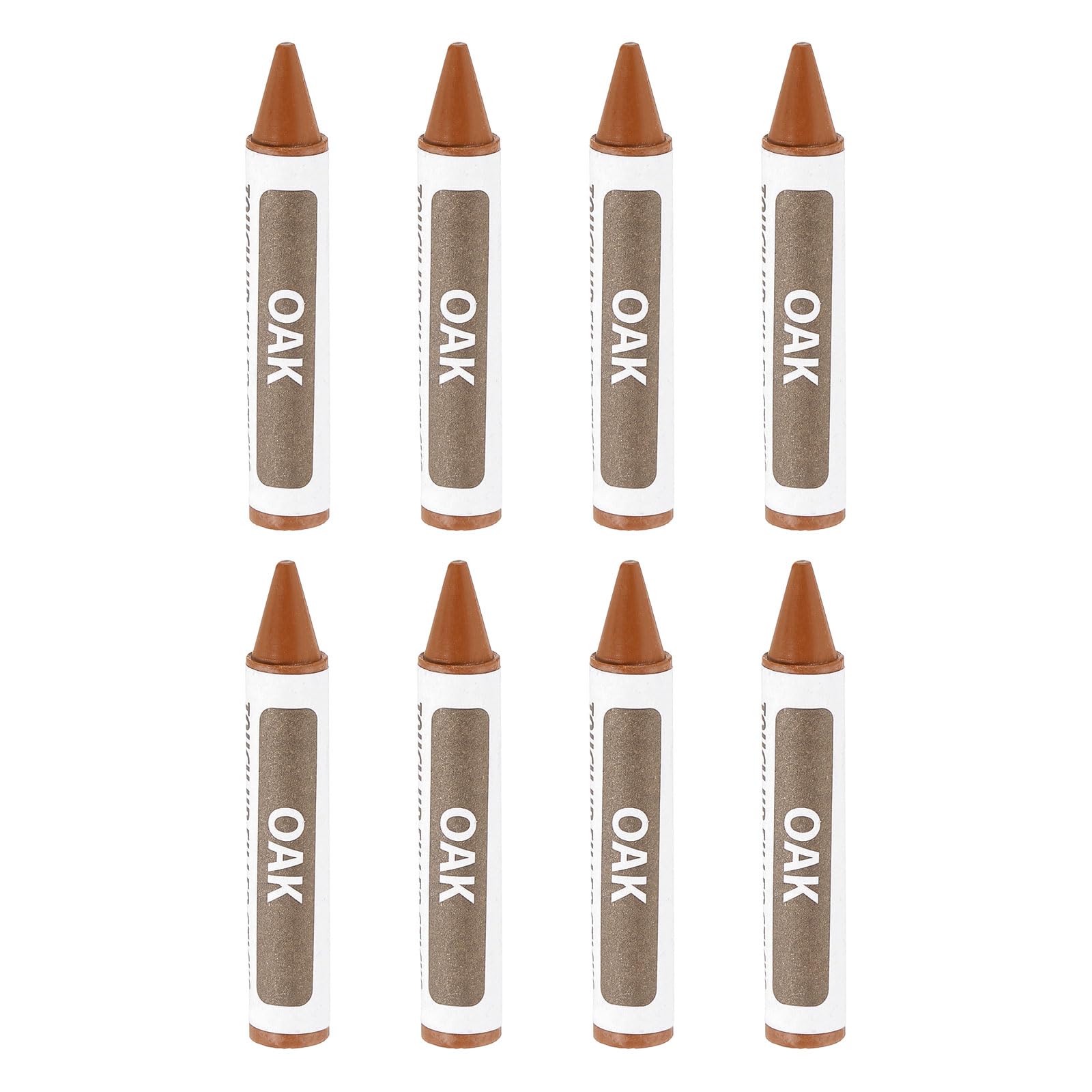 sourcing map Furniture Repair Wood Markers, 8 Pcs Oak Touch Up Filler Sticks, Wood Wax Pen Crayons for Scratches, Wood Floors, Tables, Cabinet, Carpenters, Cover Ups