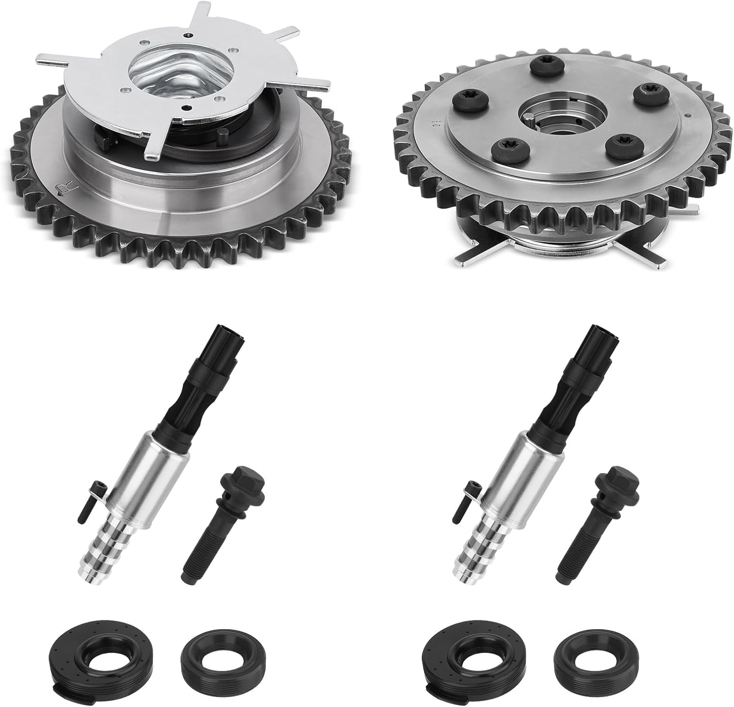 Variable Camshaft Timing Cam Phaser Kit Compatible with Ford F150 F250 F350 Super Duty Expedition, Lincoln Mark LT 4.6L 5.4L Replace# 917-250 8L3Z-6M280-B