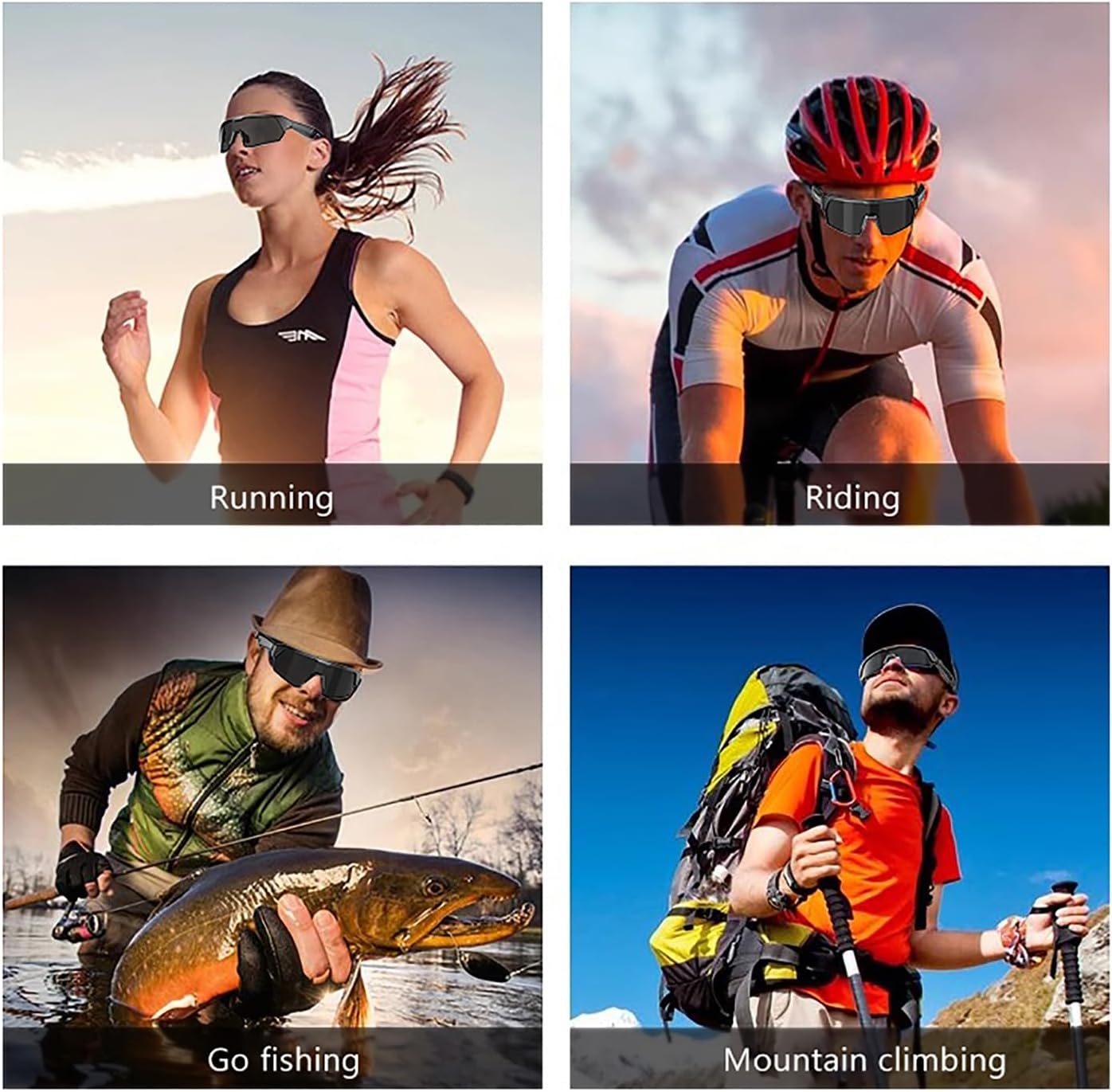 Grofulor Smart Glasses,Polarized Bluetooth Sunglasses for Men & Women, Safety Glasses with Built-in Mic & HD Open Ear Speakers,Wireless Sport Glasses Indoor/Outdoor UV Protection - Image 7