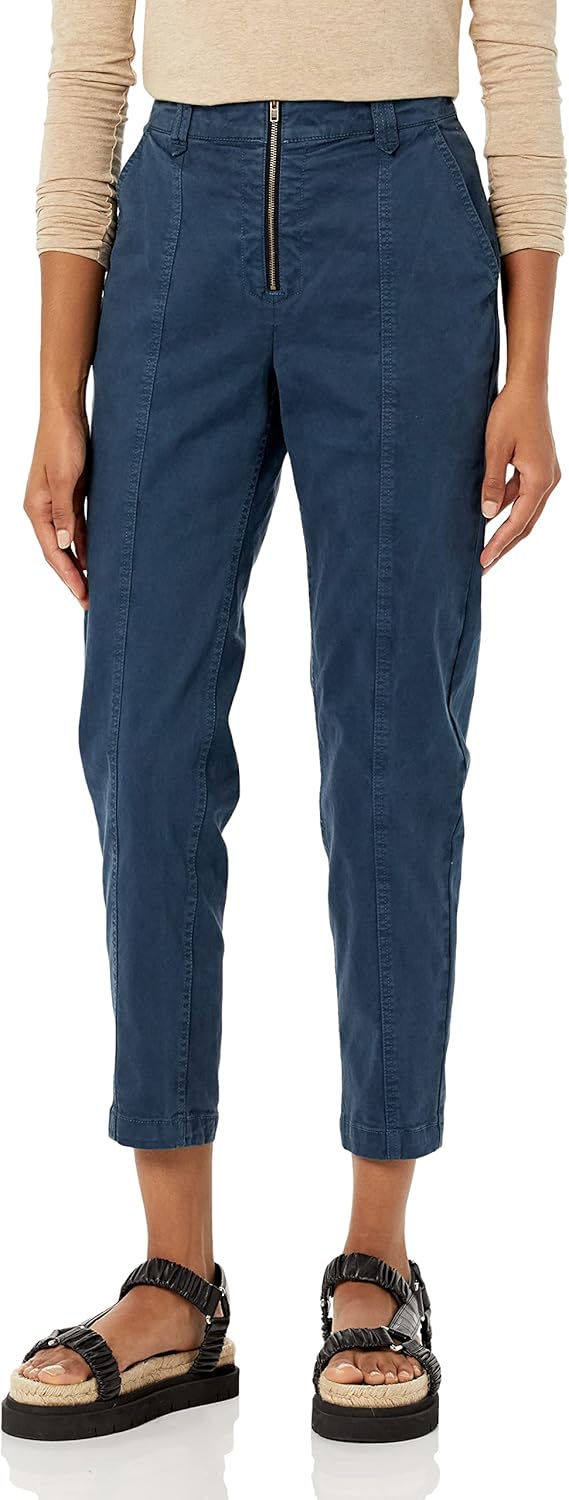 Amazon Essentials Women's Stretch Chino Utility Detail Pant (Previously Goodthreads)