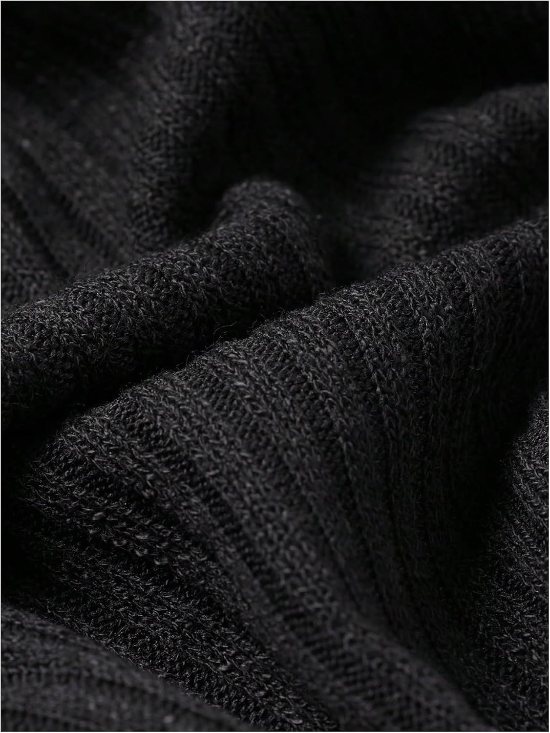 OYOANGLE Men's Long Sleeve Turtleneck Ribbed Top Basic Solid Undershirts Fall Winter Clothes - Image 5