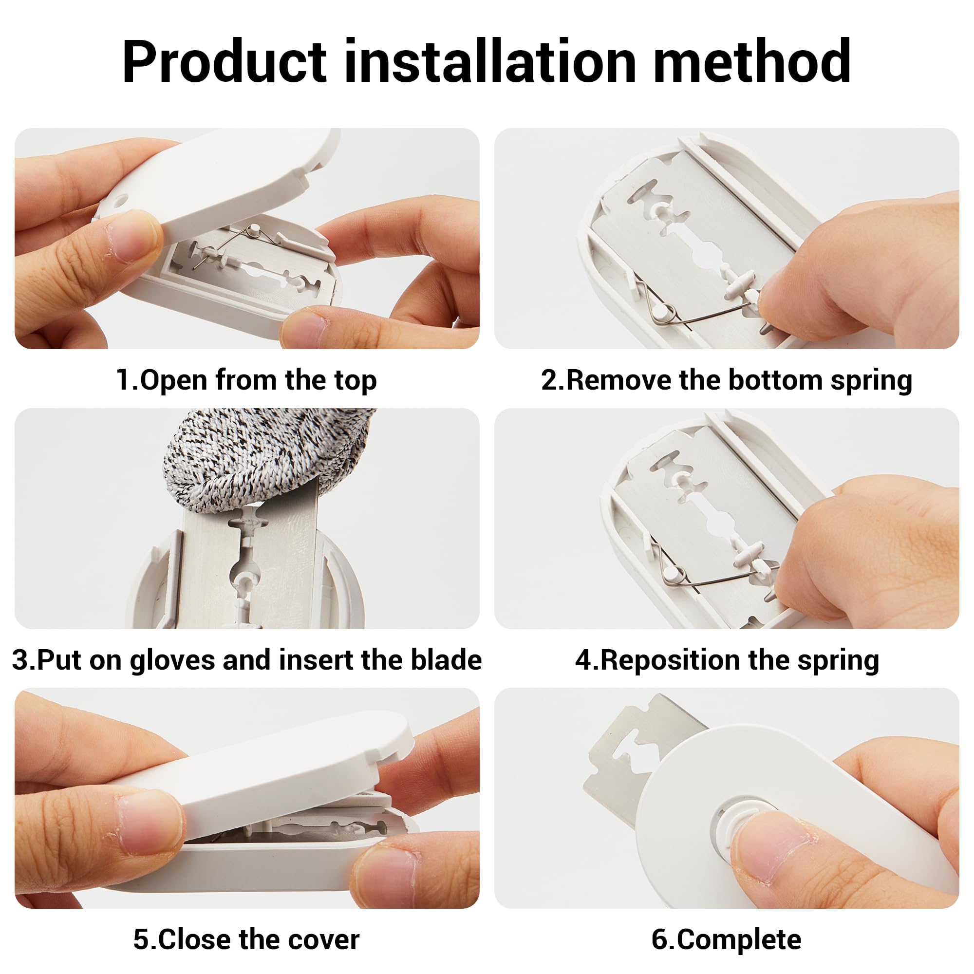 Fengsong ufo bread Lame,professiona dough scoring tool with extractable blade,sourdough bread tool for baking,scorer for sourdough razor scorer scoring patterns booklet & 5 razor blades (white)