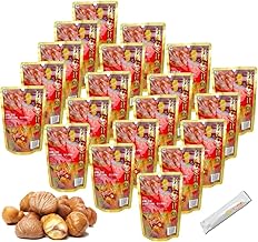 Minamoto Kiyota Shoji Organic Peeled Sweet Chestnut Clam, 2.8 oz (80 g) x 20 Bags, Monde Selection Gold Award, No Sweeteners, Fragrances, Preservatives