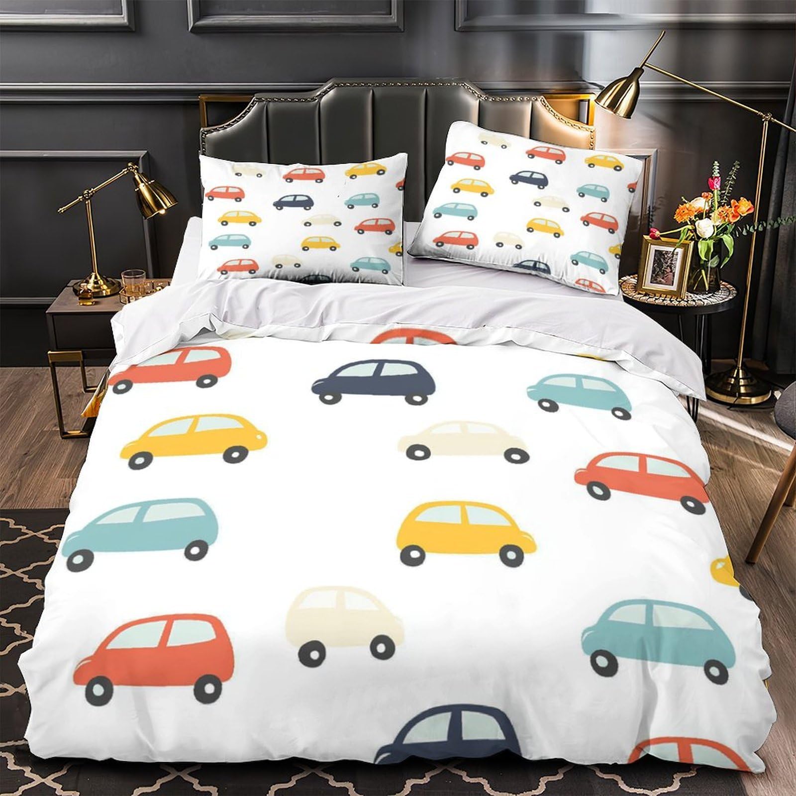 Housse de couette voiture 3D anti-tache : la parure hypoallergénique idéale pour la famille
