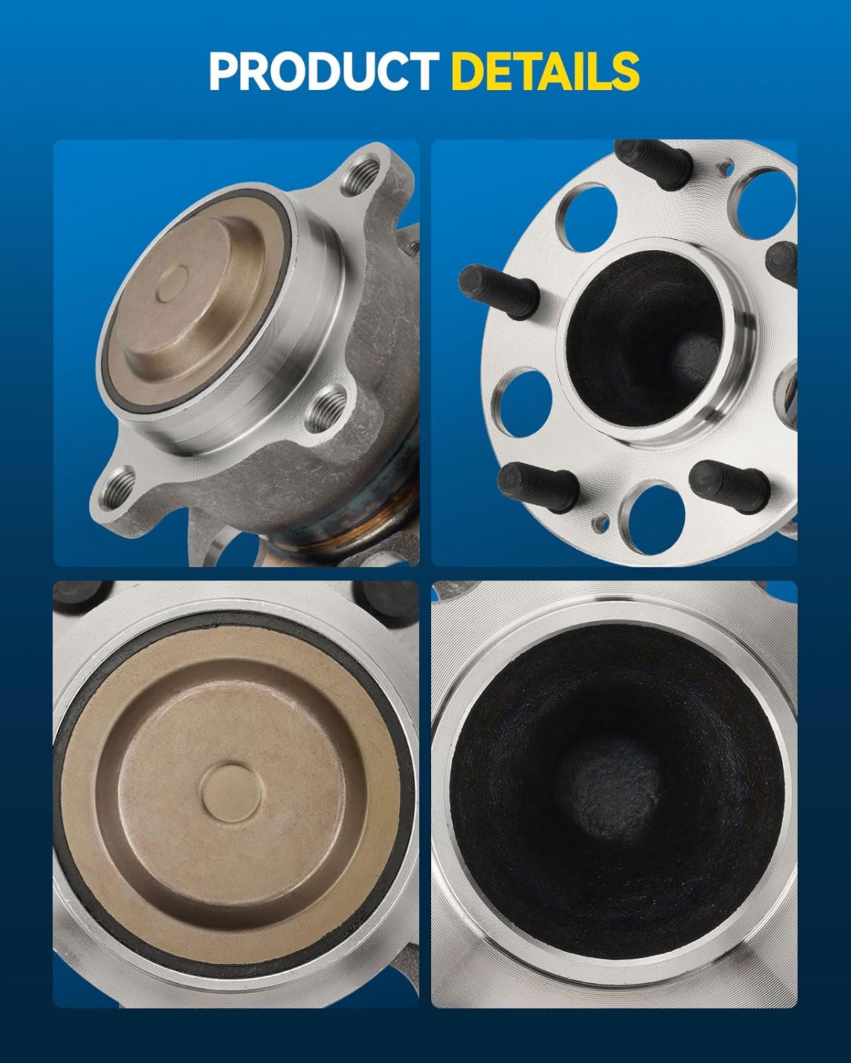 PHILTOP 512544 Rear Wheel Bearing and Hub Assembly 5 Lugs for Honda Accord 2013-2015 2018-2020, Acura TLX 2015-2020 1 PC - Image 3