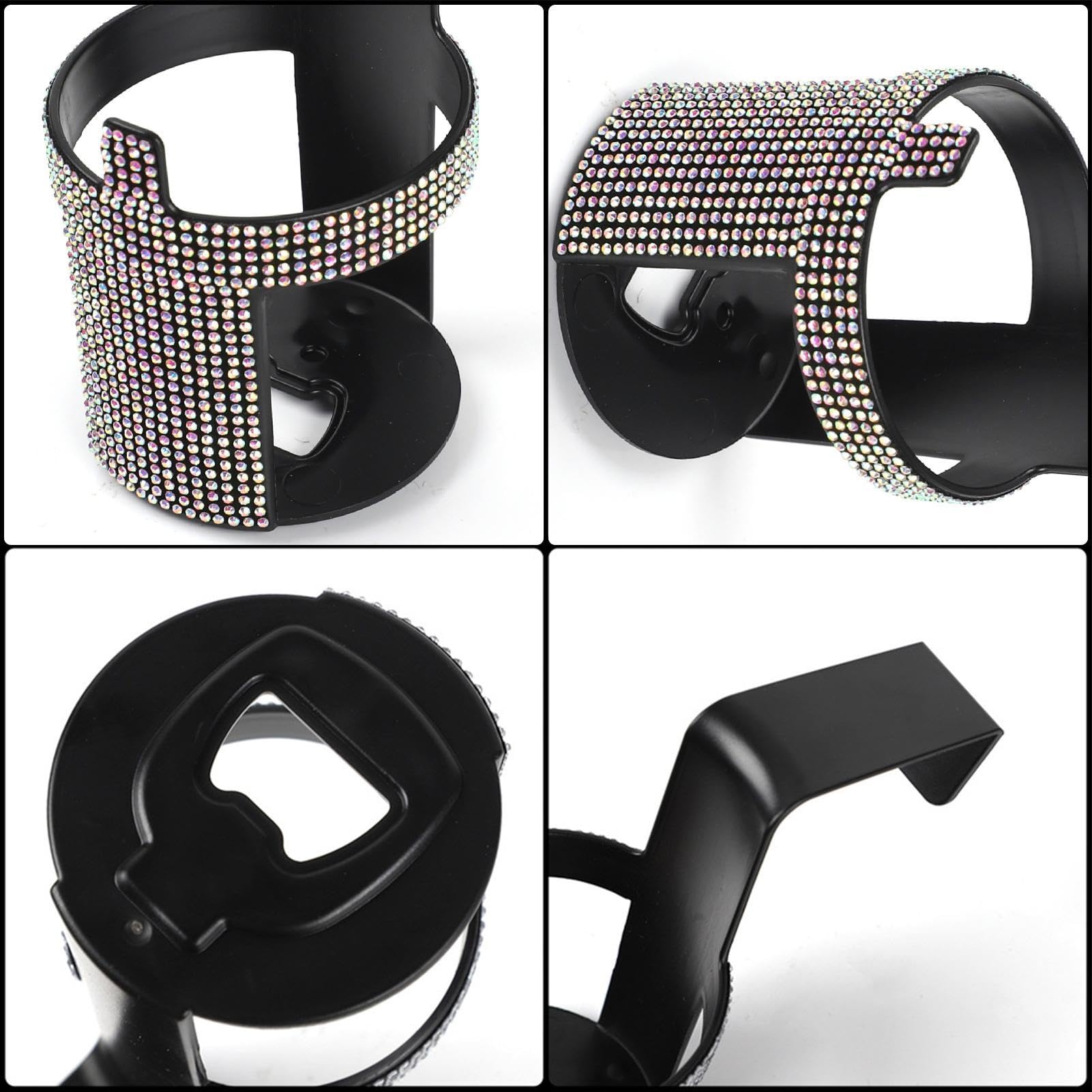 Bling Car Cup Holder, wielofunkcyjne uchwyty do picia, 1,18 x 2,95 x 4,72 cala, przeno?ny organizer kubek, b?yszczyki do psów, butelek i tumblerów