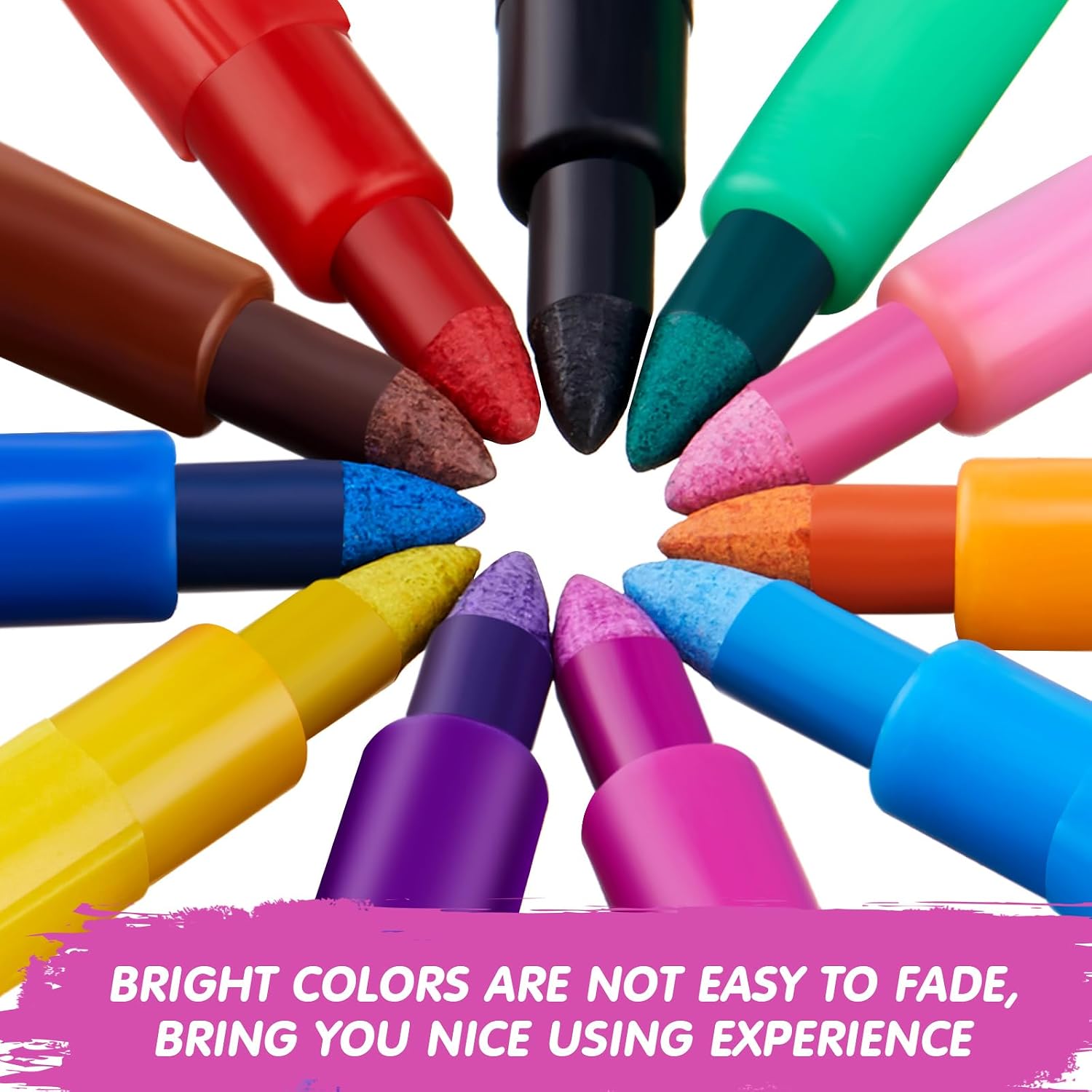 Teling 200 Pieces Colorful Stackable Buildable Crayons 11 Interchangeable Colors Pencils Party Favors DIY Mini Rainbow Crayons Pens Bulk for Painting Party Office Supplies
