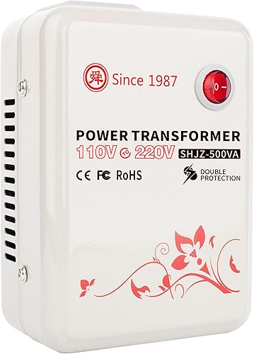 SUNSHUN Transformador elevador de 110 V a 220 V, 500 W, convertidor de voltaje elevador de 110 V-120 V a 220 V-240 V con protección de control de disponible en Yaxa Costa Rica