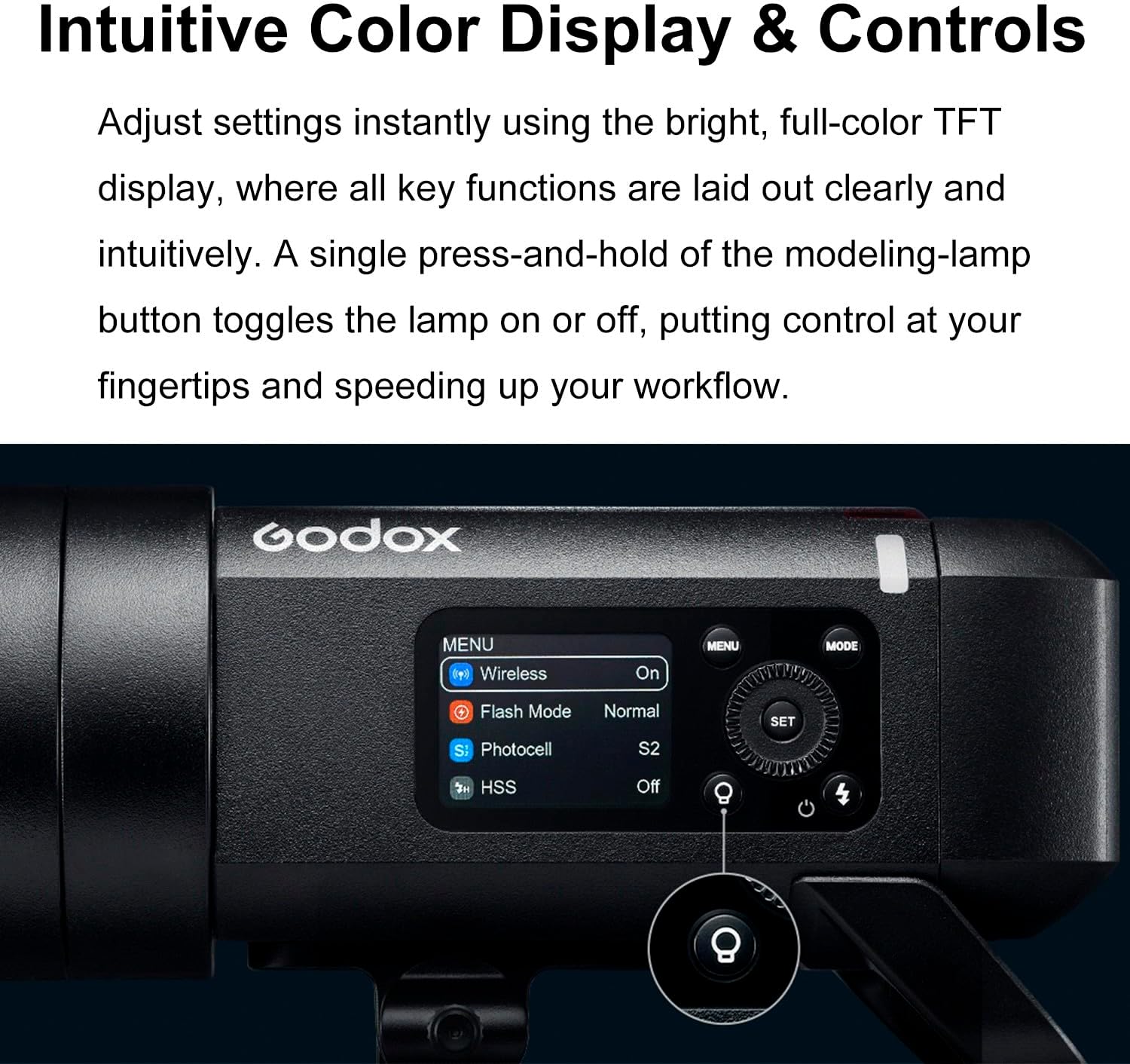 GODOX AD400 Pro II AD400Pro II AD400ProII 400Ws 2.4G 1/8000 HSS Outdoor Flash,0.01~1s Recycling,21.6V/2600mAh Battery,460 Full Power Flashes,for Canon Sony Nikon Fujifilm Olympus Panasonic Etc Camera