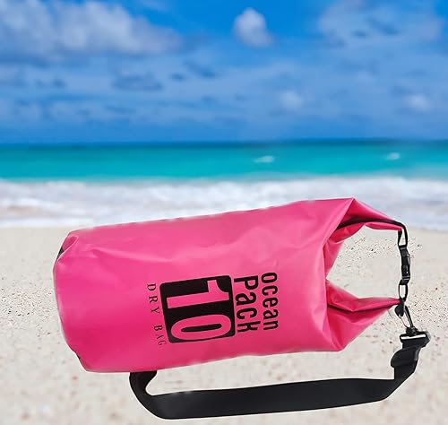 Miniatura 6 de Bolsas secas impermeables de 20 litros, ligera, flotante, con correas ajustables para viajes, pesca, rafting, natación, barco, senderismo,