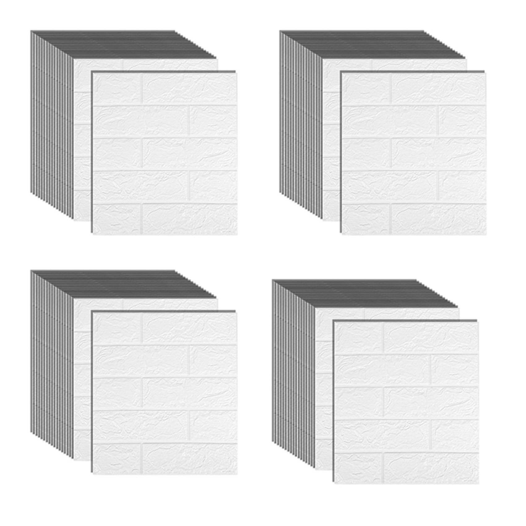 Paneles de ladrillo 3D autoadhesivos de espuma impermeable para pared de cocina