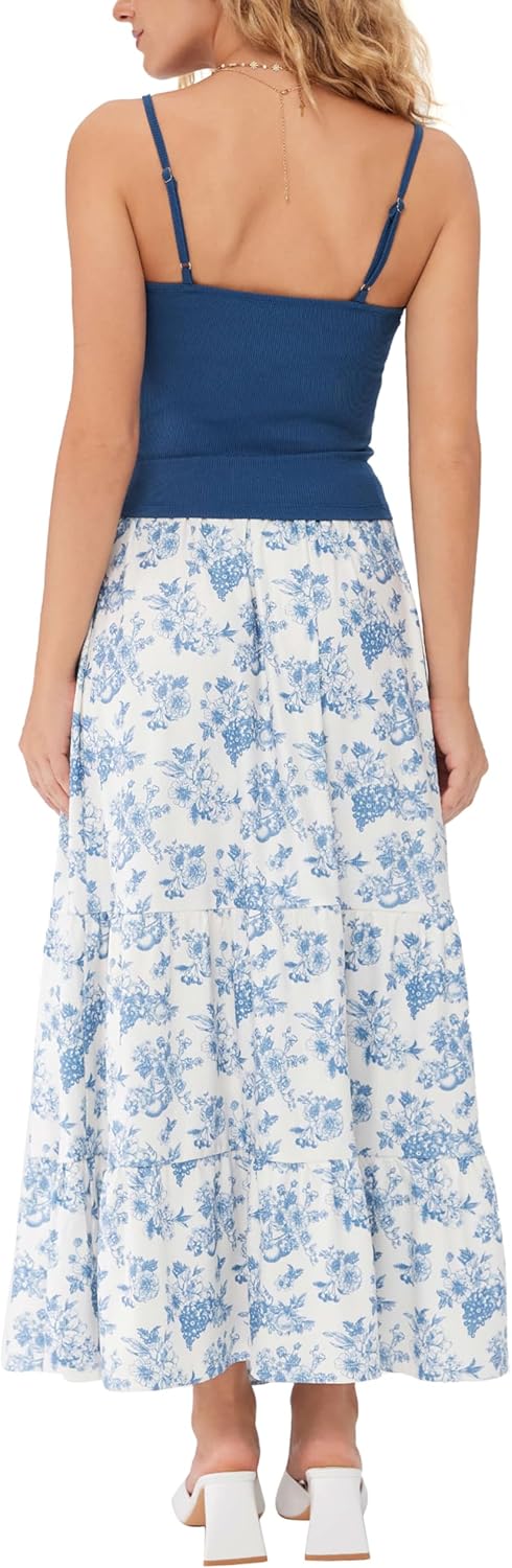 CIDER Two Piece Skirt Set Ruched Tops