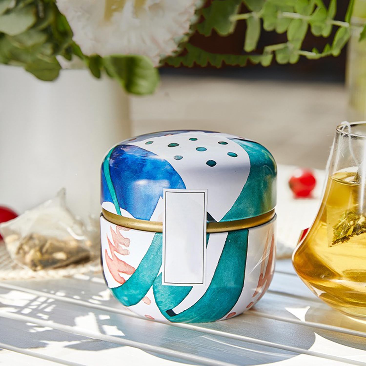 Amazon｜magihand ブリキティーキャニスター 保存容器 茶葉入れ 茶筒
