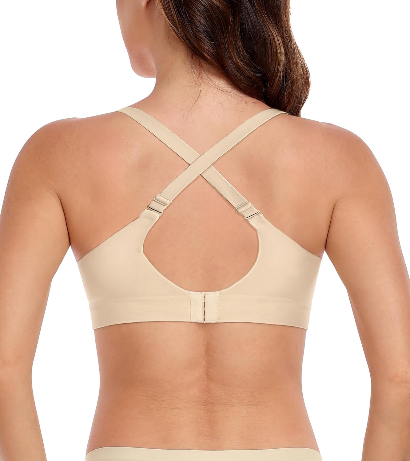 Women's Wireless Bra No Underwire Bralettes Supportive Push Up Full Coverage Plus Size Bras - Image 6