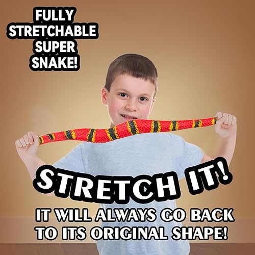 Miniatura 2 de Niskaqsn 5 piezas de serpiente de goma realista, juguetes de serpiente suaves y elásticos para niños, juguetes antiestrés para adultos, juguetes