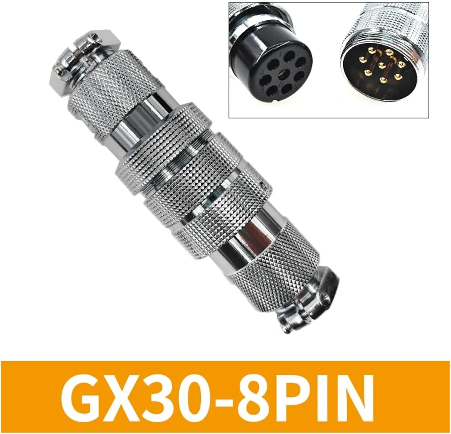 DF30 GX30 30MM Metal 2 3 4 5 6 7 8 10 14 Pin Plug Socket Automotive Connector(8PIN)