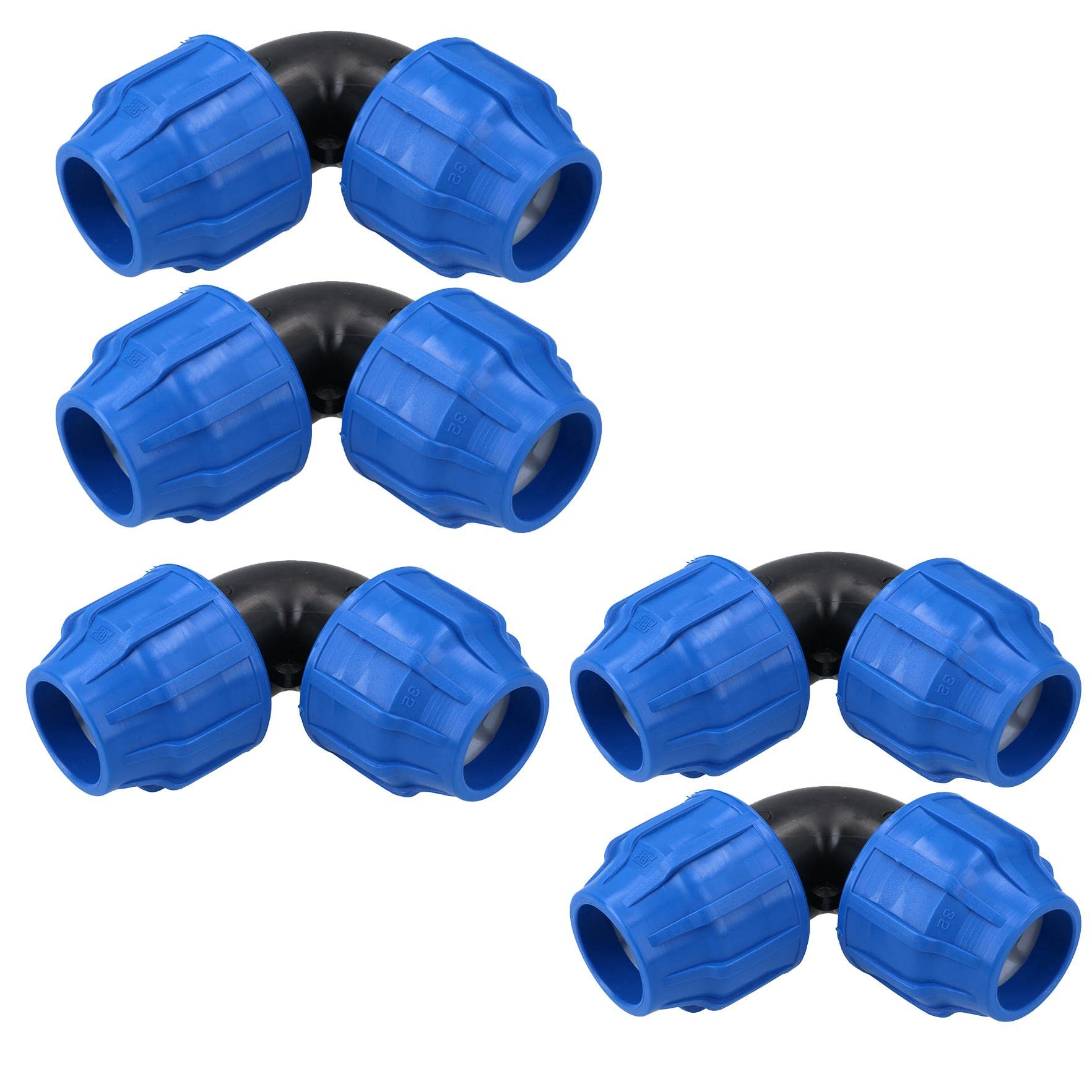 Ab Tools 32 X 32Mm Mdpe Elbow 90 Degree Compression Coupling Fitting Connector 5Pk