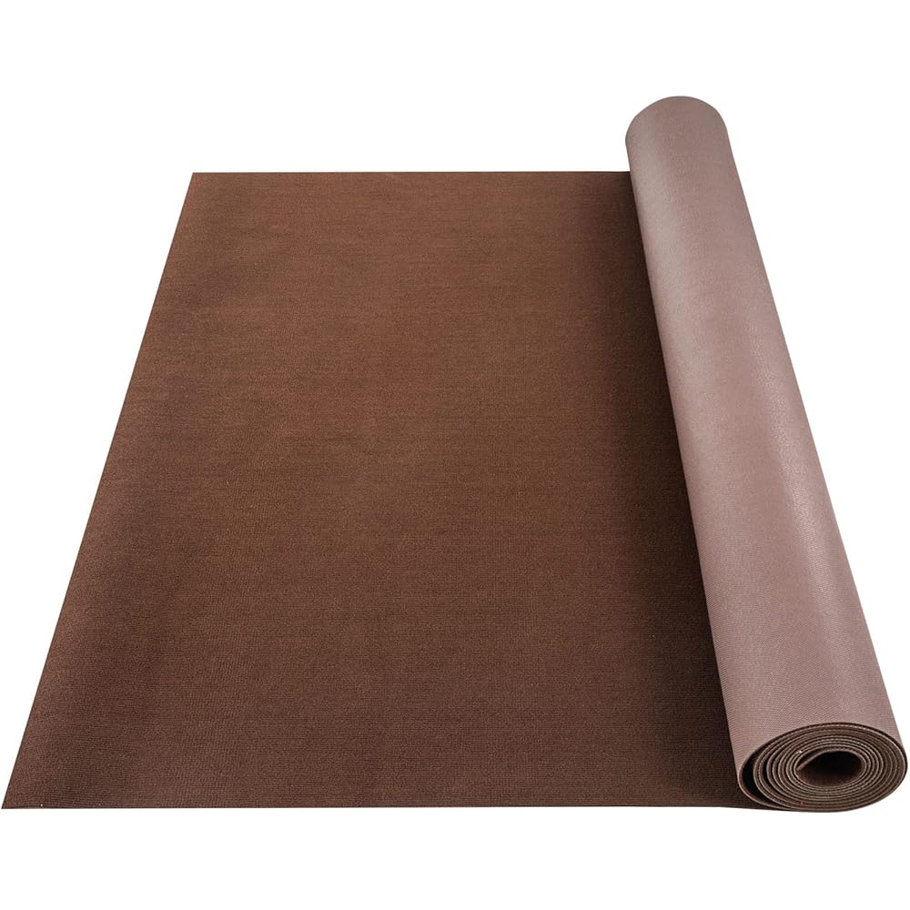 22/mo Finance Happybuy Marine Carpet, 6 ft x 23 ft Deep Brown Marine