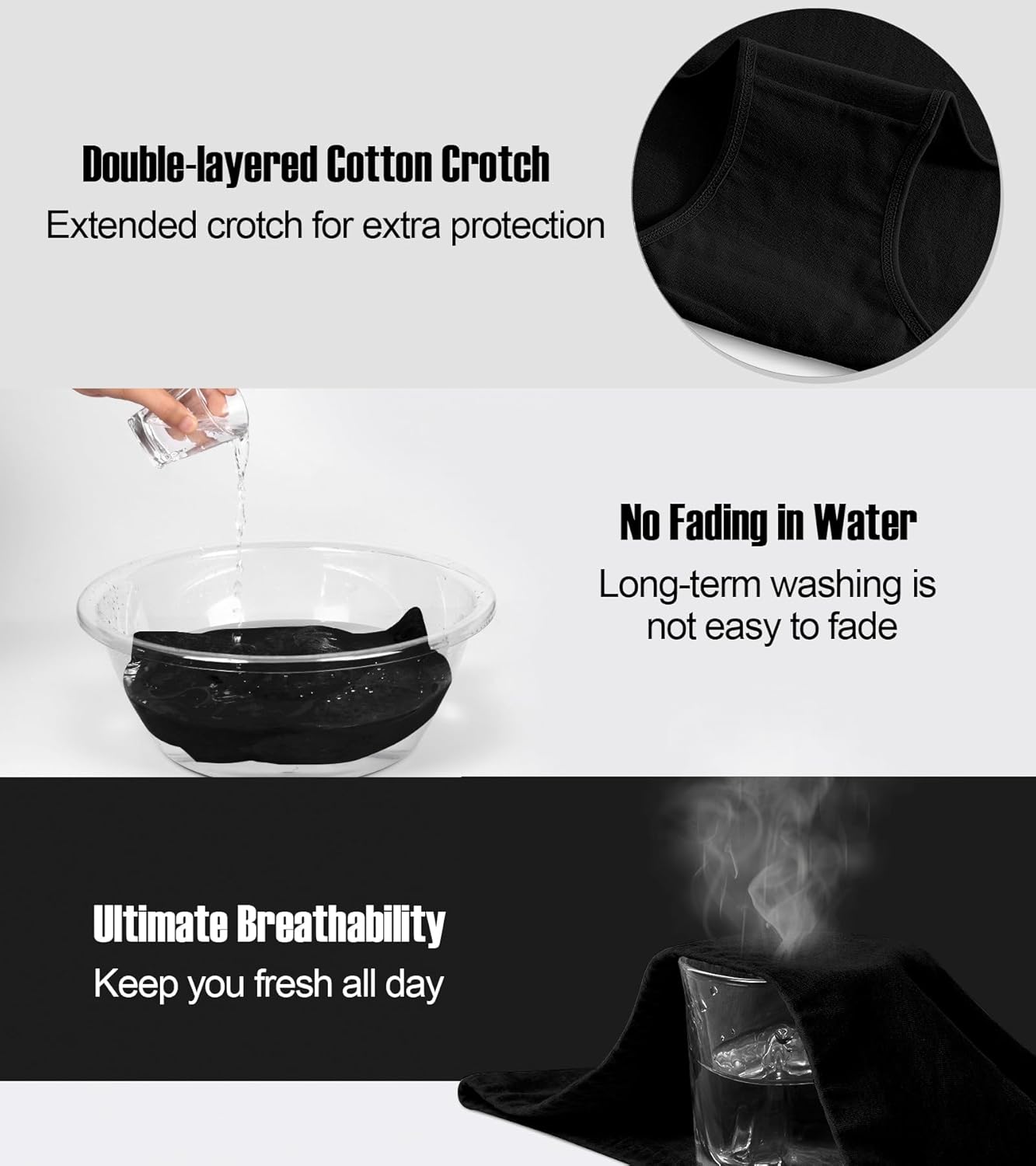 OLIKEME High Waisted Underwear for Women Tummy Control Full Coverage Cotton Ladies Panties Soft Stretch Briefs - Image 5