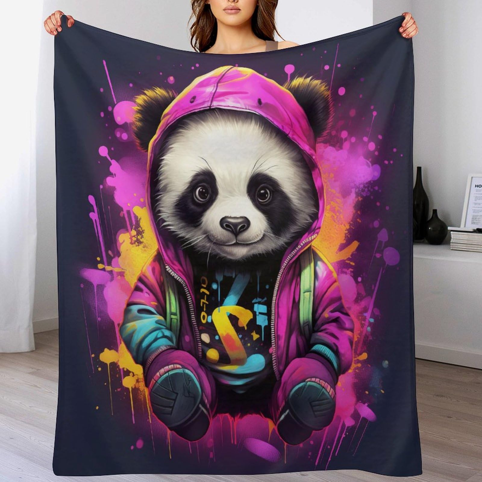 Manta de forro polar de franela suave de 140 x 180 cm para sofa de salon