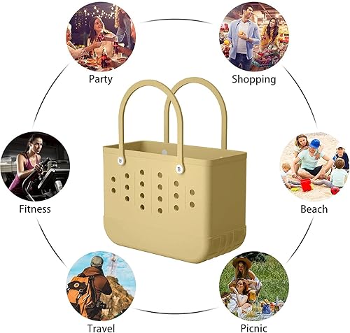 Miniatura 3 de Bolsa de playa de gran tamaño, impermeable, lavable, duradera, bolsa de viaje, goma a prueba de arena, deportes al aire libre, portátil, grande