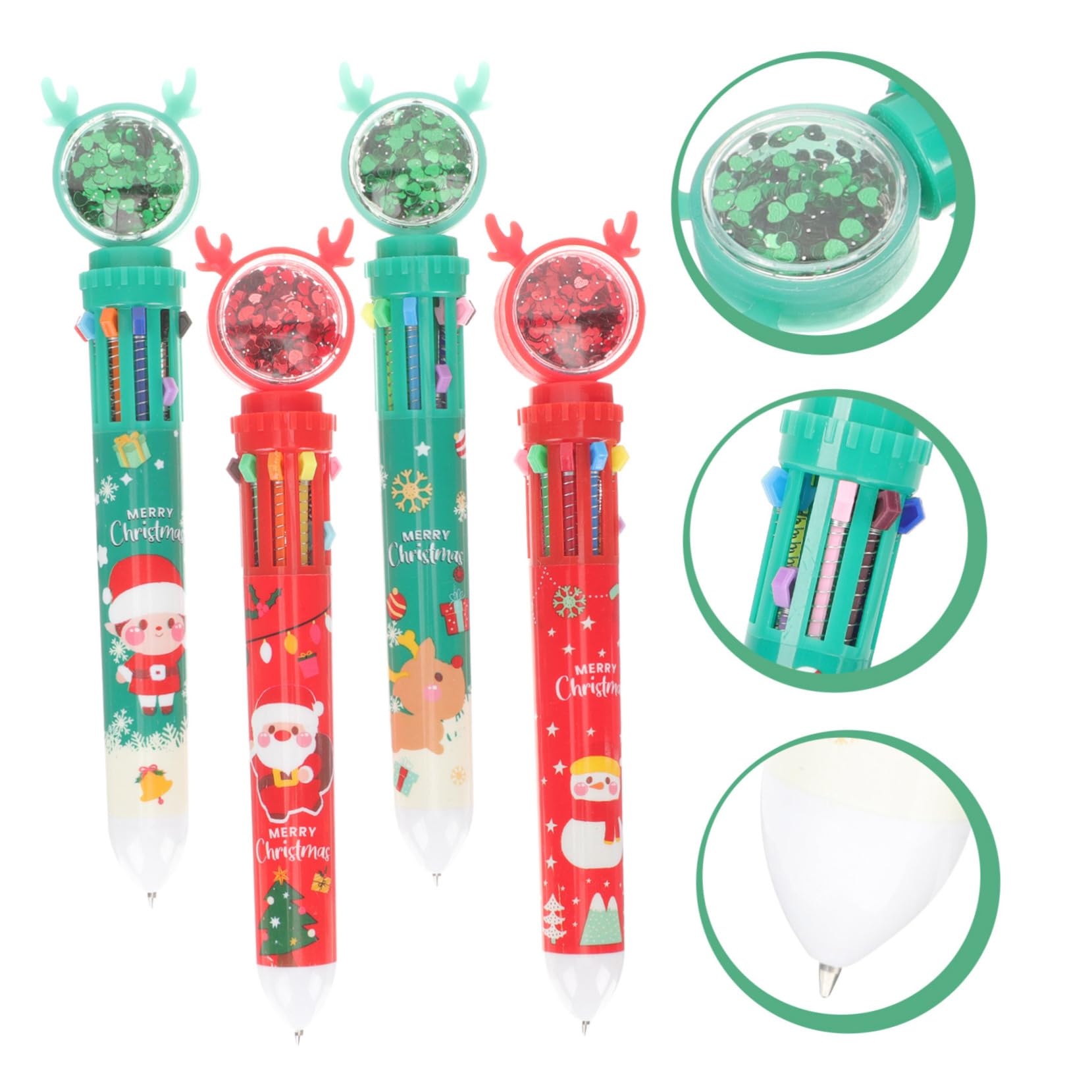 SHINEOFI 24pièces à Bille Thème Cartoons Multicolores Pour Étudiants De Fournitures Scolaires Écriture