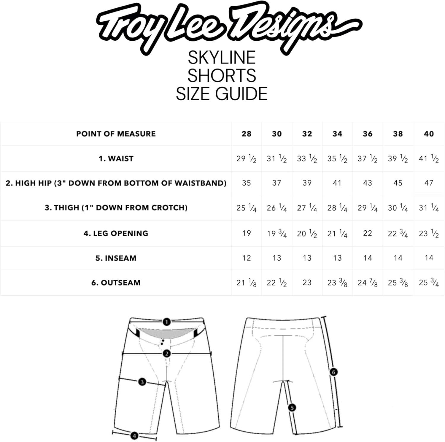 Troy Lee Designs Cycling Mountain Bike Trail Biking MTB Bicycle Shorts for Youth, Skyline Short NO Liner (26, Slate Blue) - Image 3