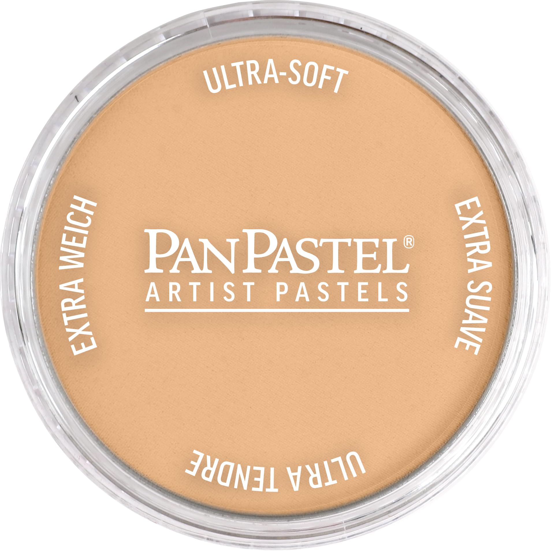 PanPastel Artist Pastels by GOLDEN, Raw Sienna Light, 2.44” / 62mm Pan Diameter, Professional Artist Pastels, Unique Pan Format (cake-like)