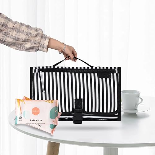 Miniatura 6 de Cambiador de pañales portátil, cambiador de pañales desmontable, estación cambiadora de pañales, regalos para baby shower, niñas y niños recién