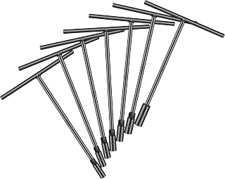 pgroup T - Handle Metric Socket Wrench Set 6- Point（6mm, 8mm, 10mm, 11mm, 12mm, 13mm, 14mm） Hex Socket for Motorcycle Bicycle Repair (7Pack)
