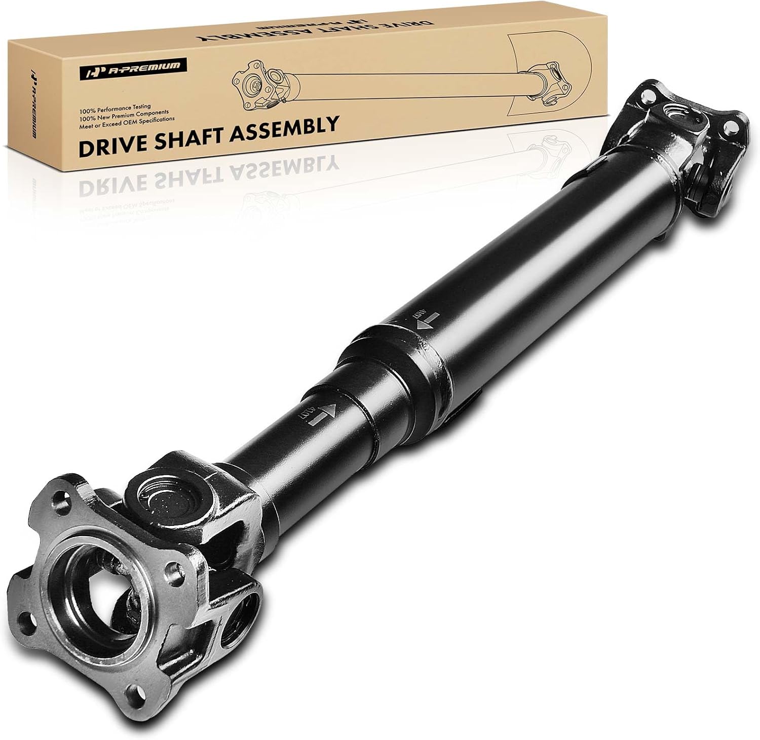 A-Premium Front Complete Drive Shaft Prop Shaft Driveshaft Assembly Compatible with Kia Sorento 2003 2004 2005 2006 V6 3.5L, Part Time 4WD, Replace# 49100-3E000