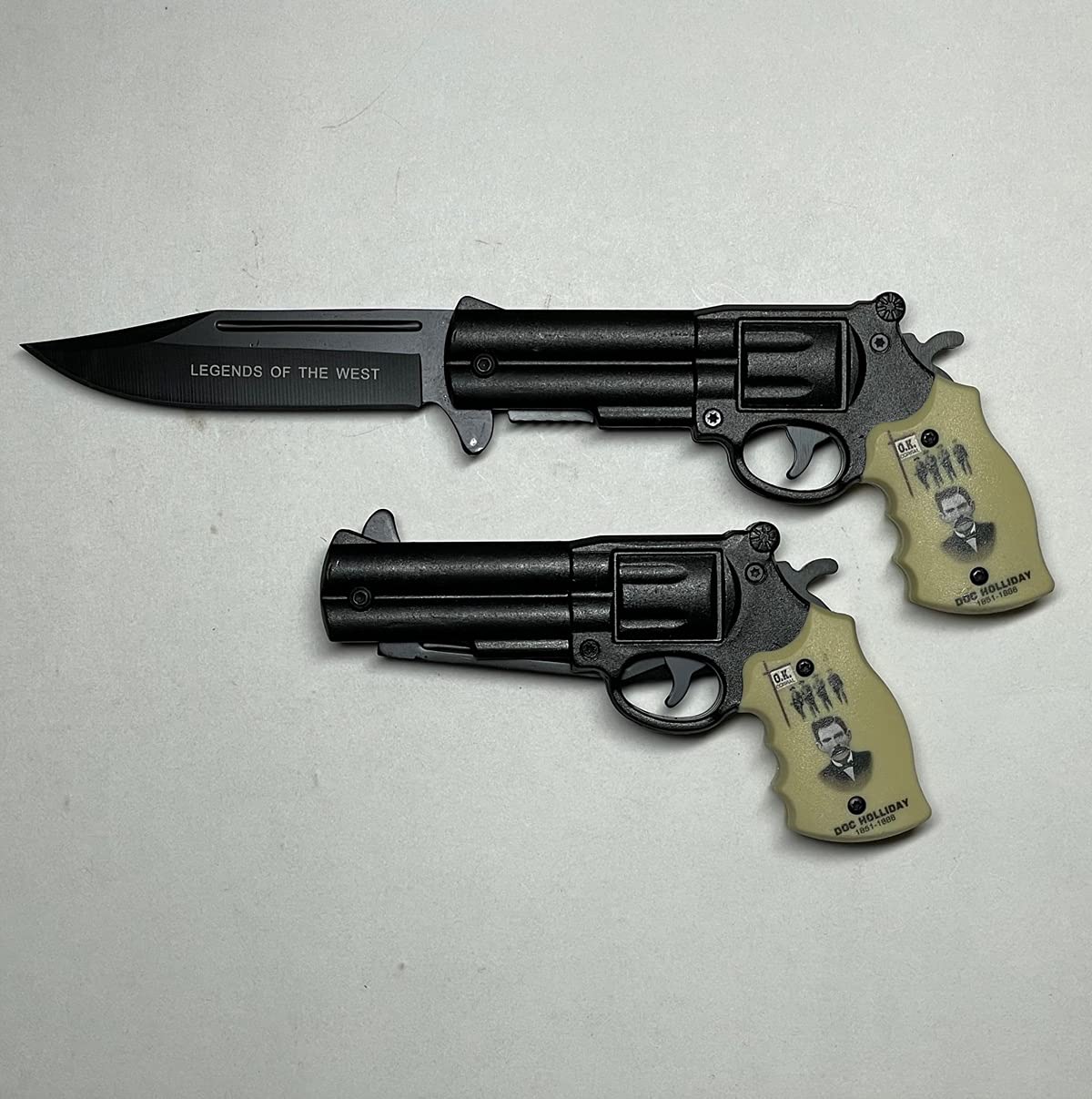 Doc Holliday .44 Mag Style Assisted Action Open Knife Legends of The West