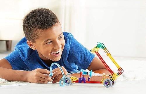 Miniatura 9 de hand2mind -90669 Creaciones en movimiento con K'NEX, libro y kit de construcción para niños de 8 a 12 años, 9 modelos y 18 experimentos científicos,