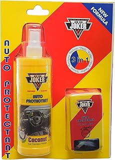 Coconut Scent Car Dashboard Polish Yellow