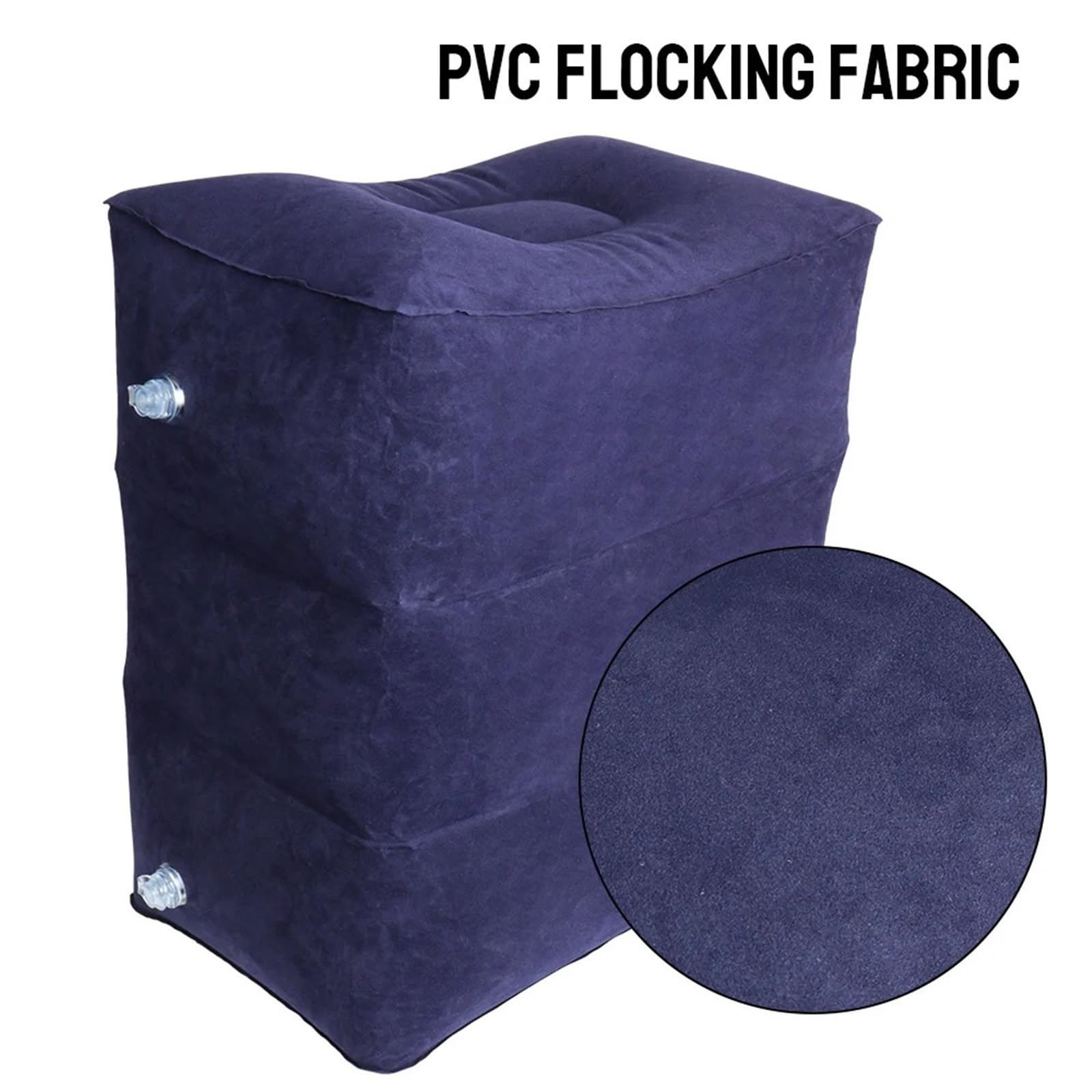 Avión coche autobús reposapiés almohada inflable ajustable alto 3 capas portátil viaje almohadas soporte for piernas(Dark Grey)