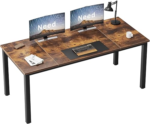 Miniatura 8 de Need Escritorio pequeño para computadora de 31-1/2 pulgadas, resistente y resistente, escritorio para espacios pequeños y compacto, mesa de estudio