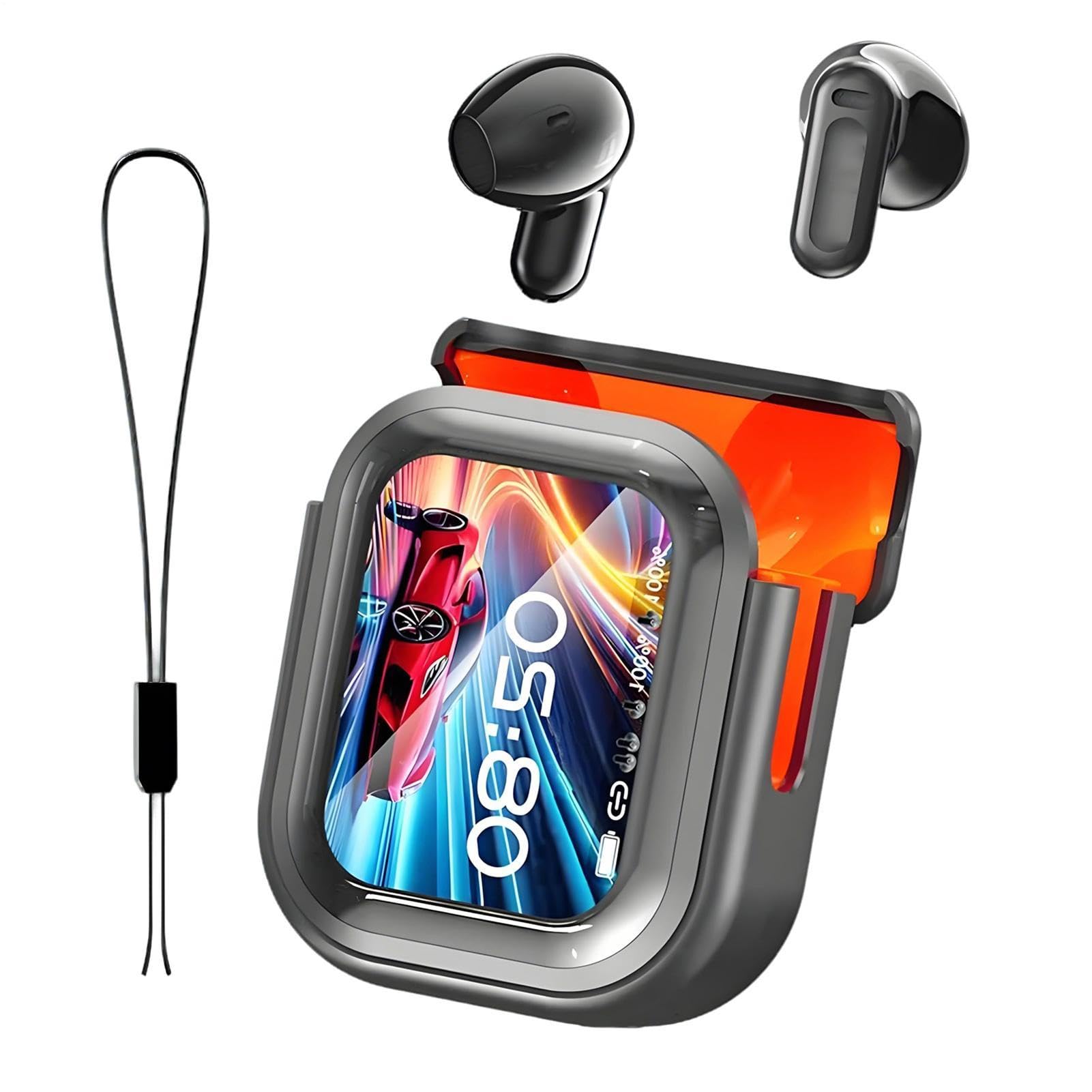 Auricolari Traduttore Wireless Cancellazione Rumore Touchscreen | Dispositivo Auricolari Con Traduttore Linguistico AI Touchscreen Per Uomo Donna Viaggi Studio Sport Lavoro Palestra