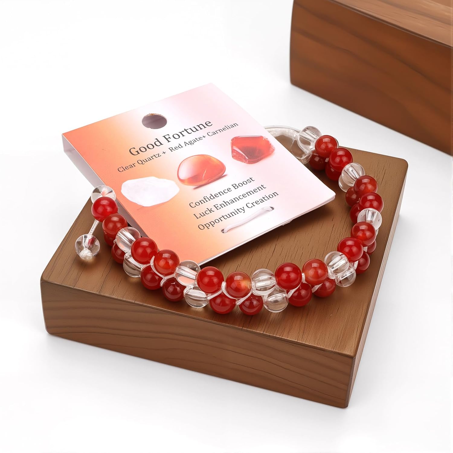 Raicegs Triple Protection Bracelet Stress Relief New Beginnings Emotional Healing Good Fortune Natural Stones Beaded Bracelet for Men Women Healing Crystal Bracelet - Image 7